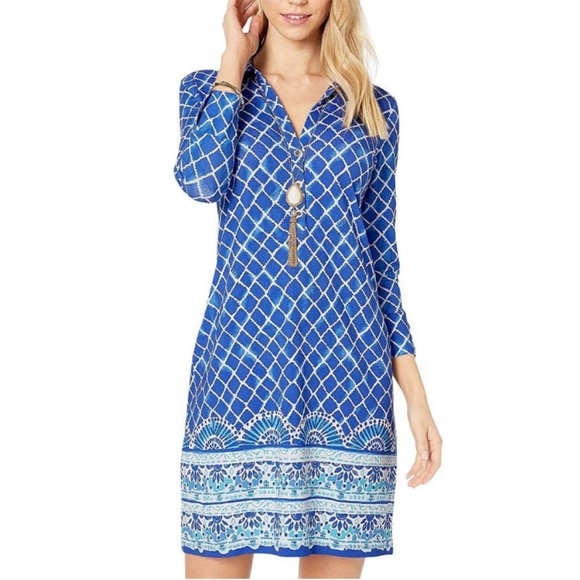 Ansley Dress Deep Blue main image 1